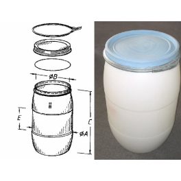   60 L. könnyítettt bilincses hordó Pannon Effekt (3 db/gyüjtő)